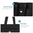 thumbnail image 3 of unbranded Tote Negro Para Mujer Con Simple Y En Resistente Para Organización Diaria, 3 of 6