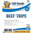 thumbnail image 6 of Beef Tripe Sticks for Dogs (6" - 25 Count) All Natural Beef Dog Treats from Free Range, Grass Fed Beef Dog Chews Safe & Easily Digestible – Twist Sticks Great for Puppies & Senior Dogs by 123 Treat, 6 of 8