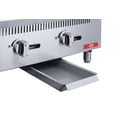 thumbnail image 3 of 24 in. Natural Gas Two Burner Commercial Stainless Steel Griddle 60000 BTU/H, 3 of 7