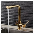 thumbnail image 3 of Gold Kitchen Faucets With Filtered Water, Deck Mounted Drinking Water Mixer Tap, Brass Gold Kitchen Faucet Filter, 3 of 7