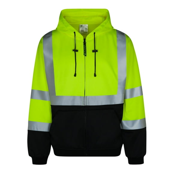 Everyday ANSI Class 3 9oz Full-Zip Sweatshirts / Hoodie (LIME)
