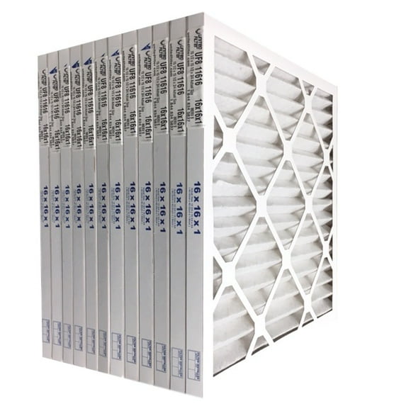 United Filter 16x16x1 MERV 11 Pleated HVAC AC Furnace Air Filters (12 Pack)