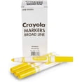 thumbnail image 1 of Marcadores de línea amplia Crayola amarillos paquete de 12, 1 of 3