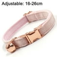 thumbnail image 2 of Bow dog collar, 7 classic solid colors, soft cotton adjustable pet collar for small to medium sized dogs, 2 of 5