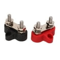 thumbnail image 1 of Bus Bar Terminal Block 1 Pair 48V Battery Power Stud Stainless Steel Post Bus Bar Terminal Block for Truck RV Boat, 1 of 8