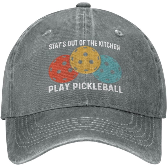 Pickleball Hat Stay'S Out of The Kitchen Play Pickleball Hat Women Baseball Hat Funny Hats