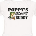 thumbnail image 4 of Inktastic Poppy's Fishing Buddy Boys Long Sleeve Baby Bodysuit, 4 of 5