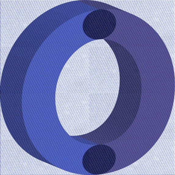 Ahgly Company Indoor Square Patterned Jeans Blue Area Rugs, 8' Square