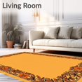 thumbnail image 2 of ODIKA 4'x6' Machine Washable Non-Slip Area Rug, Nostalgic Harvest Festival Doorway Welcoming Guests Entrance High Traffic Rug, Orange, 601905, 2 of 7