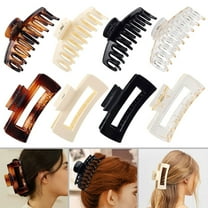Large Hair Claw Clips for Women and Girls, 8 Pack 4.3" Hair Clips for Thick Hair & Thin Hair, Strong Hold Matte Claw Hair Clips Hair Styling Accessories, 4 Color