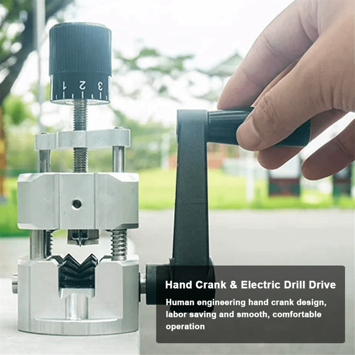 Portable Wire Stripper Aluminum Alloy Manual Wire Stripping Tool 2-20mm Cable Electric Peeling Machine with Hand Crank,1 x Household Wire Stripper,Silver