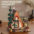 thumbnail image 7 of Vyytoz 1800Pcs A-Frame Forest Cabin Building Set with Light, Creative Display Toy, Outdoor Scene Collection, 7 of 7