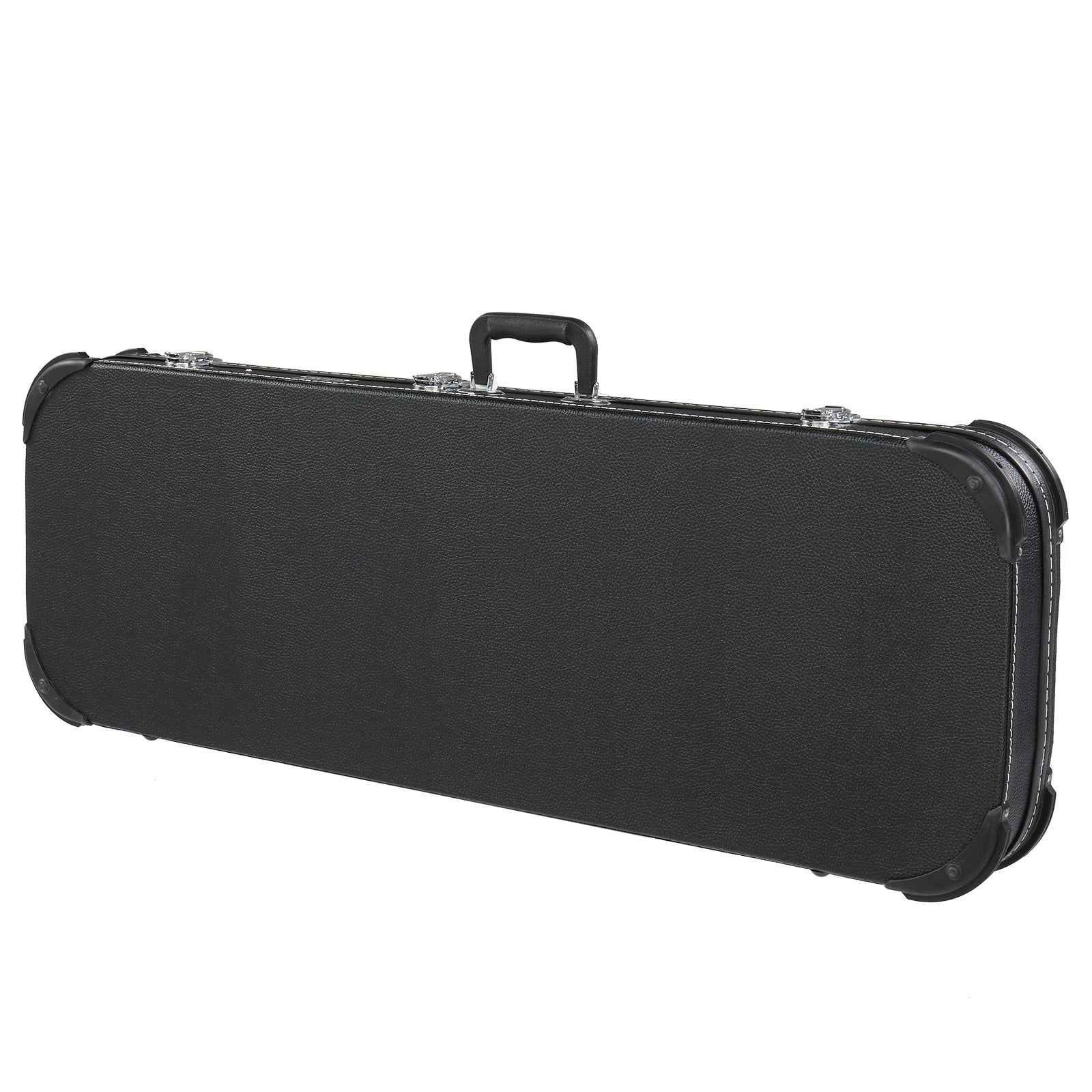 HarmonyStrings Electric Guitar Hard Case, Rectangular Guitar Hard Case, With Lock Latch Keys Handle, PVC Padding Soft Lining Water-Resistant Hard Shell Guitar Cases, for 39 in Electric Guitars