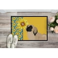 thumbnail image 2 of Summer Sunflowers Cream Pekingese Indoor or Outdoor Mat 18x27 27 in x 18 in, 2 of 5