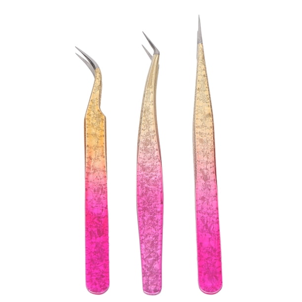 Pinzas para recoger diamantes de imitación de uñas, 3 pinzas para decoración de uñas, pinzas para uñas rectas, pinzas para uñas con diamantes de imitación, calidad en la que puedes confiar