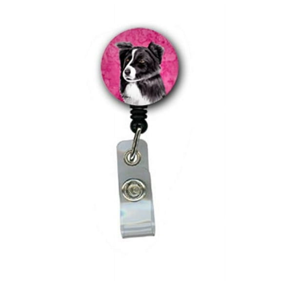 Carolines Treasures SC9138PK-BR Border Collie Retractable Badge Reel Or Id Holder With Clip
