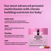 (2 pack) One A Day Advanced Prenatal Multivitamin with Choline, 60+60 Count