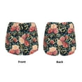 thumbnail image 5 of Picia Rose Flowers Pattern Women's 2 in 1 Athletic Running Shorts High Waisted Workout Casual Gym Sweat Shorts with Comfy Liner Zipper Pockets-XX-Large, 5 of 9