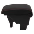 thumbnail image 4 of Car Armrest Box Black Central Console Arm Rest Storage Box Red Stitch with USB Interface Replacement for Suzuki VITARA, 4 of 8