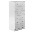 thumbnail image 7 of Hassch White Wood Dresser for Bedroom, 51.6" Tall Chest of Drawers with Metal Handles, Vertical Closet Storage Organizers with 7 Drawers, for Bedroom Living Room Hallway, 7 of 7