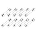 thumbnail image 1 of Fusibles de vidrio Uxcell 2A 250V 6x30mm Fusibles de retardo de tiempo Fusibles de acción lenta 10Pcs, 1 of 5