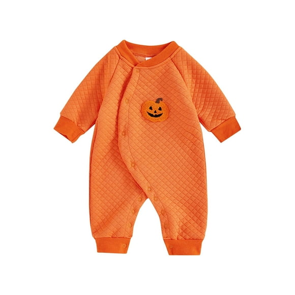 Gupgi Halloween Newborn Ghost Rompers 0 3 6 Months Infant Boy Girl Jumpsuits Fall Baby Long Sleeve Bodysuits