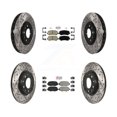 thumbnail image 1 of Transit Auto Kit de Rotors de Frein à Disque Fendus et Enduits pour Voiture 2015-2017 Chrysler 200 avec Rotor de 305mm de Diamètre KDA-102446, 1 of 11