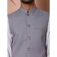 thumbnail image 6 of Maple Clothing Men's Indian Outerwear Vest Nehru Jacket Waistcoat Guest Outfit Festival (Grey, XL), 6 of 7