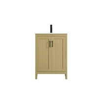 Elegant Kitchen and Bath Finnley 24 Inch Single Bathroom Vanity In Honey Brown