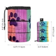 thumbnail image 5 of PhooArto Large Barrel Drawstring Makeup Bag, Rainbow Wooden Board Footprints Travel Cosmetic Bag Portable Make Up Organizer Bag, 5 of 6