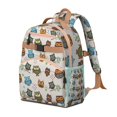 thumbnail image 2 of Fantasy Owl Print Backpack - Waterproof School Bag with Owl & Fairytale Stars, Adjustable Looped Straps, Breathable Back Panel for Comfort, 2 of 5