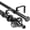 Black, variant on Urbanest Adjustable Double Curtain Rod Set Portia Flat Button Finials – 1″ Front & 3/4″ Back Rod With Brushed Steel Rod, 28–48 Inches