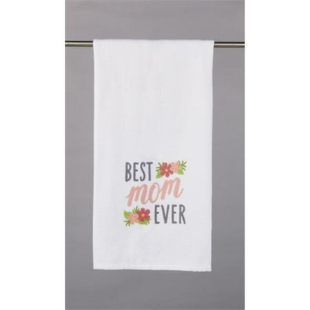 

Peking Handicraft 04TG1088WC 18 x 25 in. Best Mom Ever Kitchen Towel Pack of 4