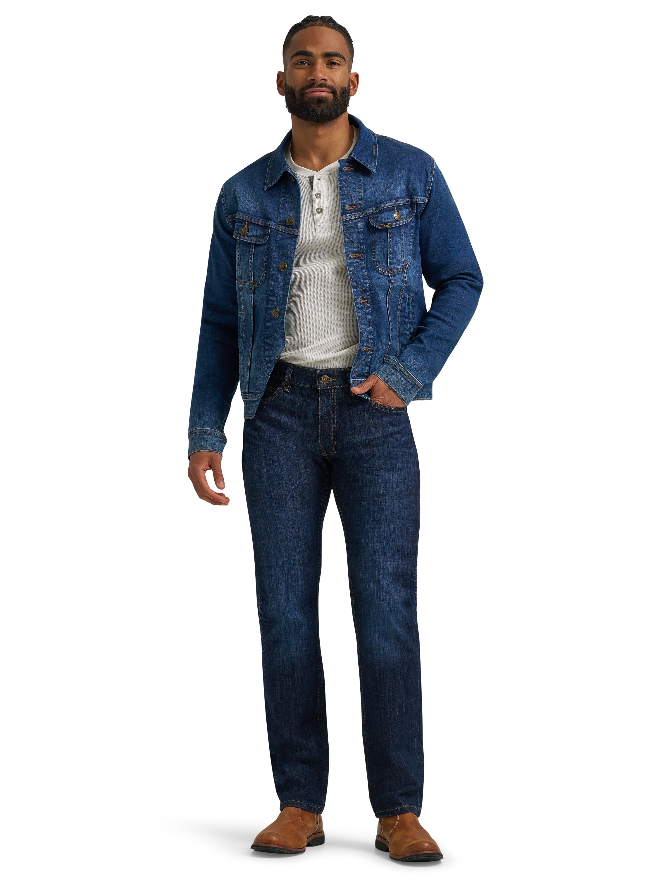 Lee Men's Legendary Denim Five Pocket Slim Straight Jeans