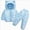 D355-Sky Blue, variant on 2-3 Years Toddler Baby Girl Outfits Long Sleeve Print Sweatshirt and Pants Two Piece Set Fall Winter School Gift Set for Girls,Sky Blue Outfit