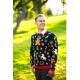thumbnail image 2 of Socal Look Women's Ugly Christmas Sweater, Long Sleeve Crew Neck Acrylic Holiday Pullover, XL, 2 of 7