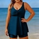 thumbnail image 1 of Tankini de moda para mujer, traje de baño diario sin mangas, traje de baño conservador de cuerpo unido, traje de baño de dos piezas para mujer, trajes de baño tankini para mujer, traje de baño de 2 pi, 1 of 6