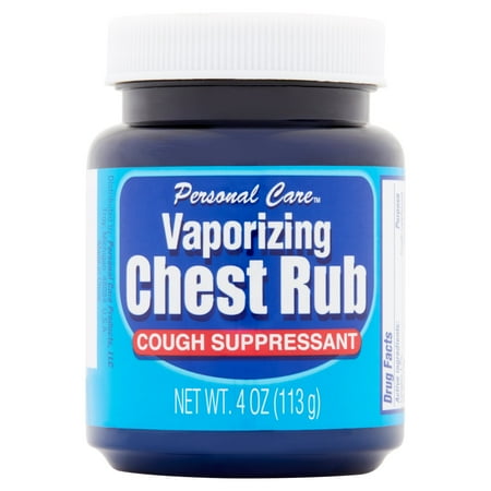 Personal Care Cough Suppressant Vaporizing Chest Rub, 4 Oz