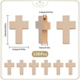 thumbnail image 2 of 100 cuentas blancas de madera natural a granel, mini cuentas pequeñas, rosarios, crucifijos, cruces de bolsillo, Pascua, fiestas y Navidad., 2 of 9