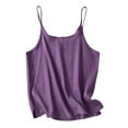 thumbnail image 2 of mfyjkho Tops Para Hacer Ejercicio, Top Corto De Lino Con Cuello Redondo Y Tirantes Para Mujer, Color Liso, Con Dobladillo Con Aberturas Tops Para Hacer Ejercicio Xl, 2 of 7