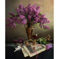 thumbnail image 3 of Morozov, Andrey 15x17 Black Modern Framed Museum Art Print Titled - Still Life With Flowers, 3 of 5