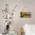 thumbnail image 5 of Sunxin Door Hanging Decoration Sunflower Welcome Banner Home Wooden Crafts Door Sign Rectangular Logo Creative Decoration Sign Home, 1* Wooden Sign, 5 of 5