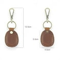 thumbnail image 4 of Elegant Leather AirTag Case – Handmade Brown Keychain Holder for Secure Anti-Lost Storage, 4 of 5