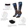 thumbnail image 3 of Naloa Starry Night Charging Dinosaur Knee Socks, High Socks Long Stretchy Sock Women Knee High Stocking, Long Socks for Women, 3 of 6