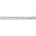 thumbnail image 3 of 925 Sterling Silver 6.7mm Polished Open Curb Chain 26 Inch, 3 of 7