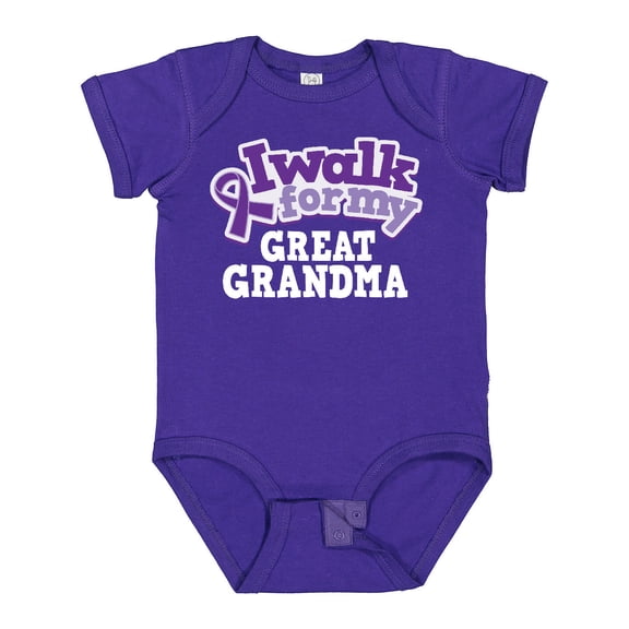Inktastic Alzheimers Great Grandma Lupus Awareness Boys or Girls Baby Bodysuit