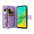 thumbnail image 6 of SaniMore Case for Samsung Galaxy A73 5G 6.7" 2022, PU Leather Zipper Wallet Cover [RFID Blocking] Card Slot Magnetic Clsap Flip Folio with Wrist/Crossbody Strap Kickstand Full Protective Cove, Purple, 6 of 16