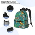 thumbnail image 3 of Disketp Jungle Animals Mochila Ligera Clásica con Múltiples Bolsillos, Mochila Casual para Hombre y Mujer, Ideal para Escuela, Trabajo y Viajes, 3 of 6