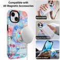 thumbnail image 3 of Funda magnética KANGHAR para iPhone 13 de 2 capas a prueba de golpes, 3 of 7