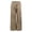 Khaki, variant on Kelon Women's Casual Pants, Women Elastic High Waisted Wide Leg Pants Casual Loose Boho Palazzo Crochet Panel Trousers 2026 Women's Clothing, S